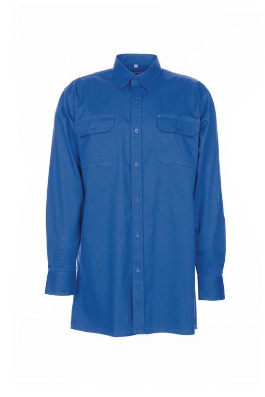 Planam Hemden Köperhemd Langarm mittelblau Größe 39/40 Produktbild Planam Hemden Köperhemd Langarm mittelblau Größe 39/40