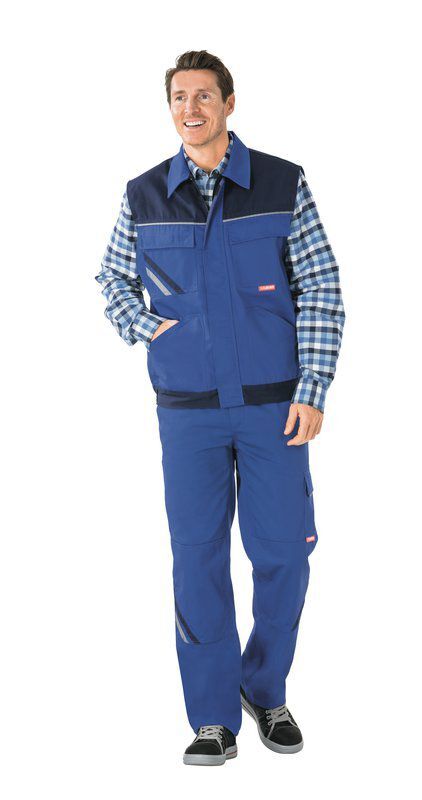 Planam Highline Arbeitsweste kornblau marine zink L Planam Highline Arbeitsweste kornblau marine zink L