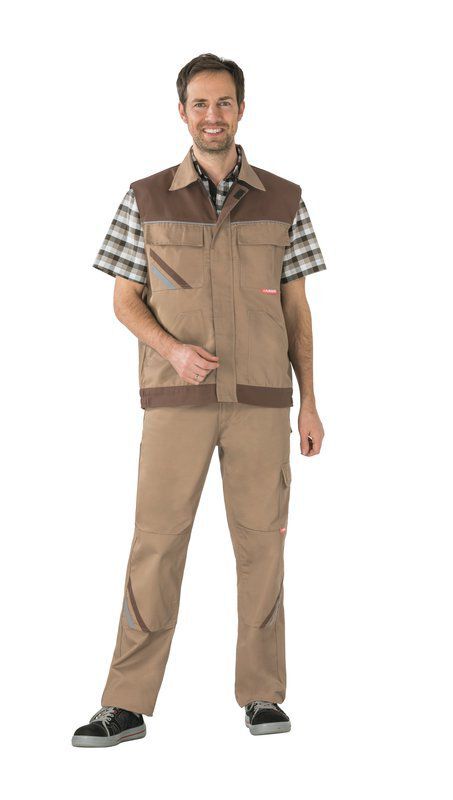 Planam Highline Arbeitsweste khaki braun zink XXL Planam Highline Arbeitsweste khaki braun zink XXL