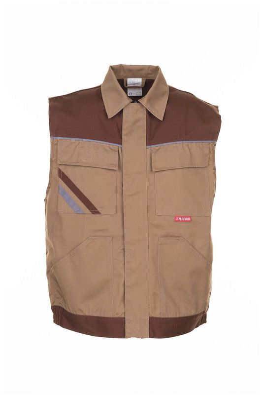 Planam Highline Arbeitsweste khaki braun zink XXL Planam Highline Arbeitsweste khaki braun zink XXL