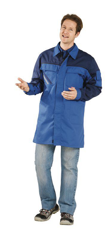 Planam Highline Berufsmantel kornblau marine zink Größe 66 Planam Highline Berufsmantel kornblau marine zink Größe 66