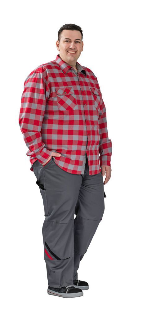 Planam Highline Bundhose Arbeitshose schiefer schwarz rot Größe 25 Produktbild Planam Highline Bundhose Arbeitshose schiefer schwarz rot Größe 25 bild 3