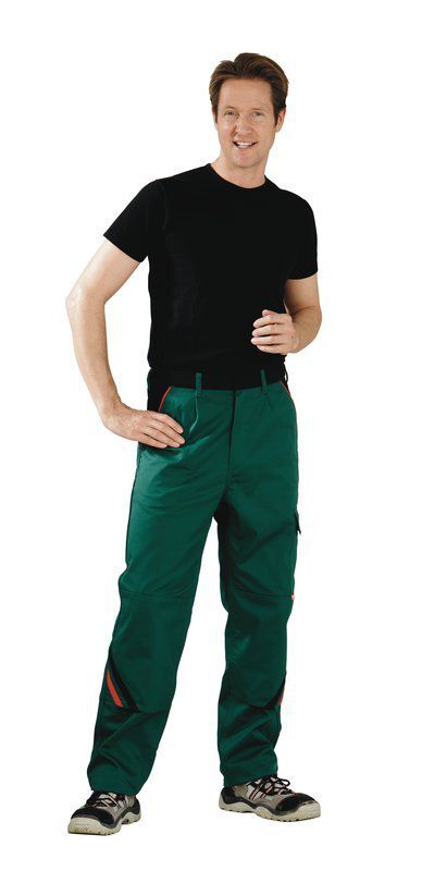 Planam Highline Bundhose Arbeitshose grün schwarz rot Größe 118
