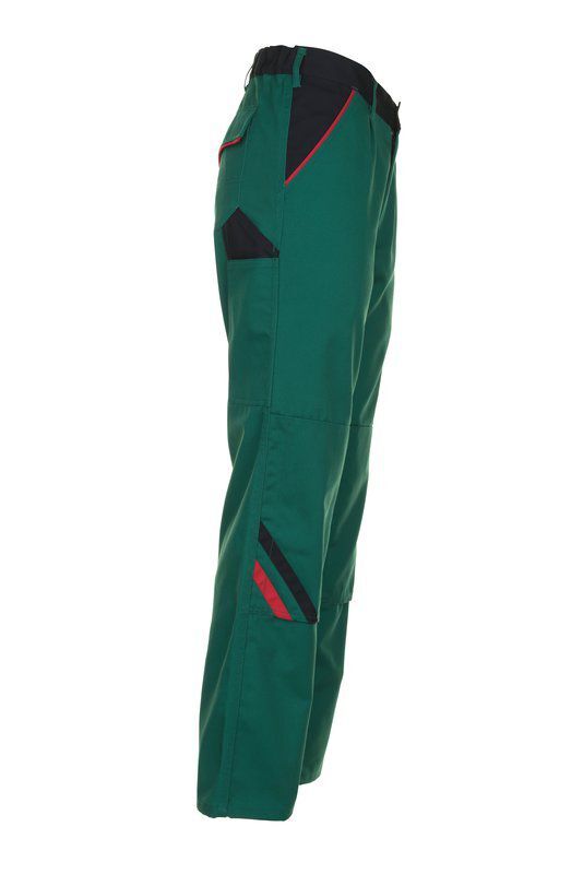 Planam Highline Bundhose Arbeitshose grün schwarz rot Größe 118
