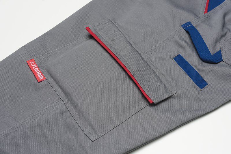 Planam Highline Bundhose Arbeitshose grün schwarz rot Größe 118