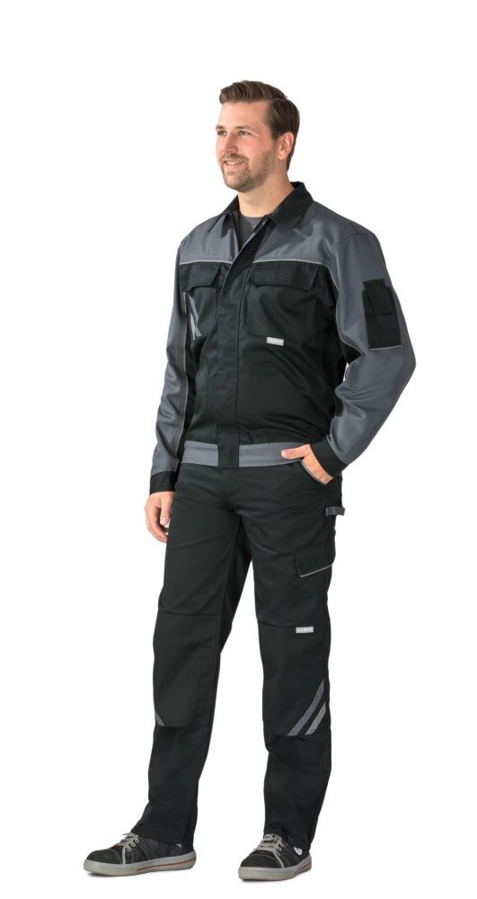 Planam Highline Bundjacke Arbeitsjacke schwarz schiefer zink Größe 114