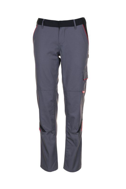 Planam Highline Damen Bundhose schiefer schwarz rot Größe 36 Produktbild Planam Highline Damen Bundhose schiefer schwarz rot Größe 36