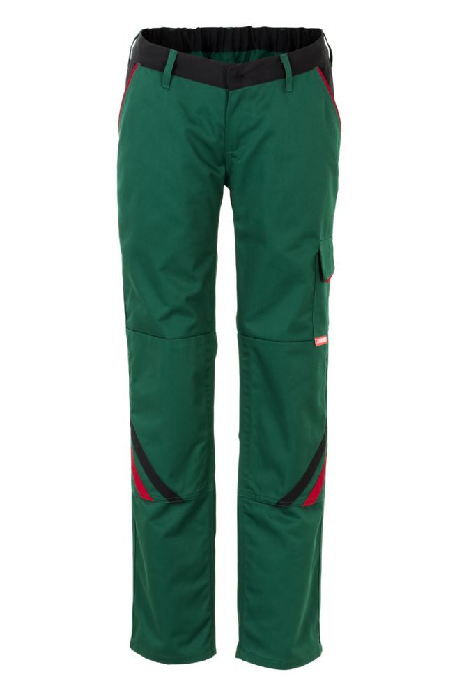 Planam Highline Damen Bundhose grün schwarz rot Größe 34 Produktbild Planam Highline Damen Bundhose grün schwarz rot Größe 34