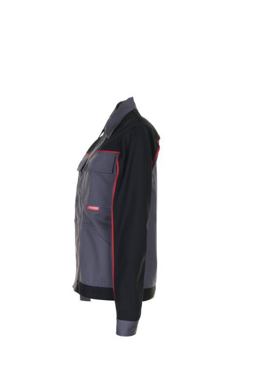 Planam Highline Damen Bundjacke schiefer schwarz rot Größe 34 Planam Highline Damen Bundjacke schiefer schwarz rot Größe 34