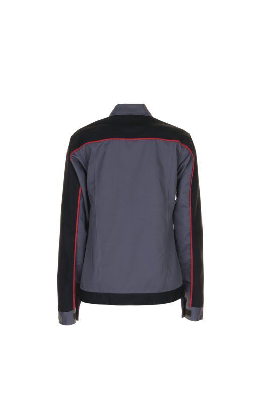Planam Highline Damen Bundjacke schiefer schwarz rot Größe 38 Produktbild Planam Highline Damen Bundjacke schiefer schwarz rot Größe 38 bild 3