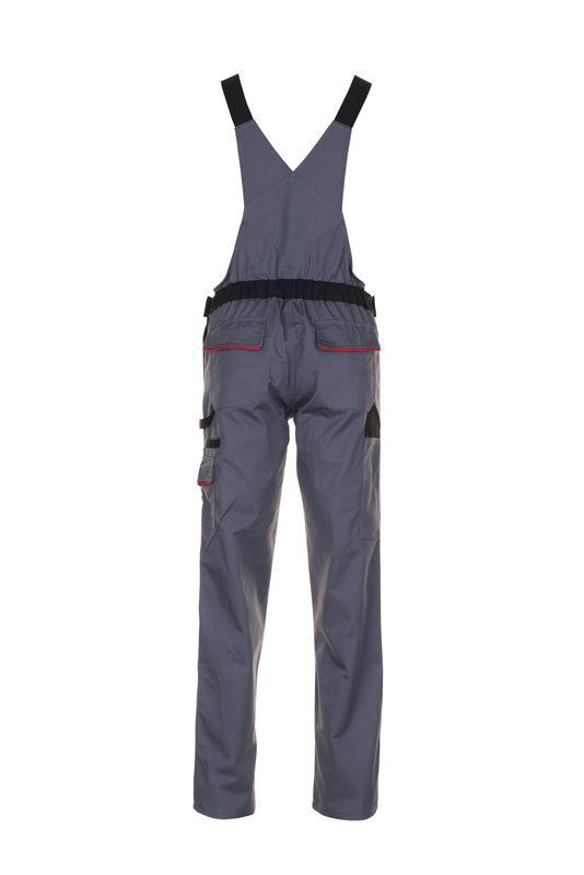 Planam Highline Damen Latzhose schiefer schwarz rot Größe 34 Produktbild Planam Highline Damen Latzhose schiefer schwarz rot Größe 34 bild 3