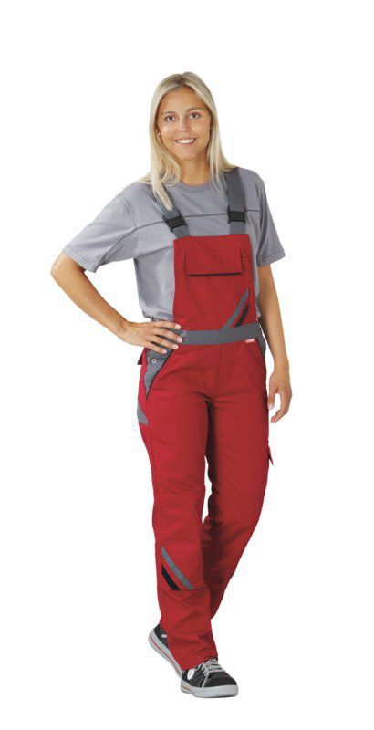 Planam Highline Damen Latzhose Arbeitshose rot schiefer Größe 36 Produktbild Planam Highline Damen Latzhose Arbeitshose rot schiefer Größe 36 bild 2