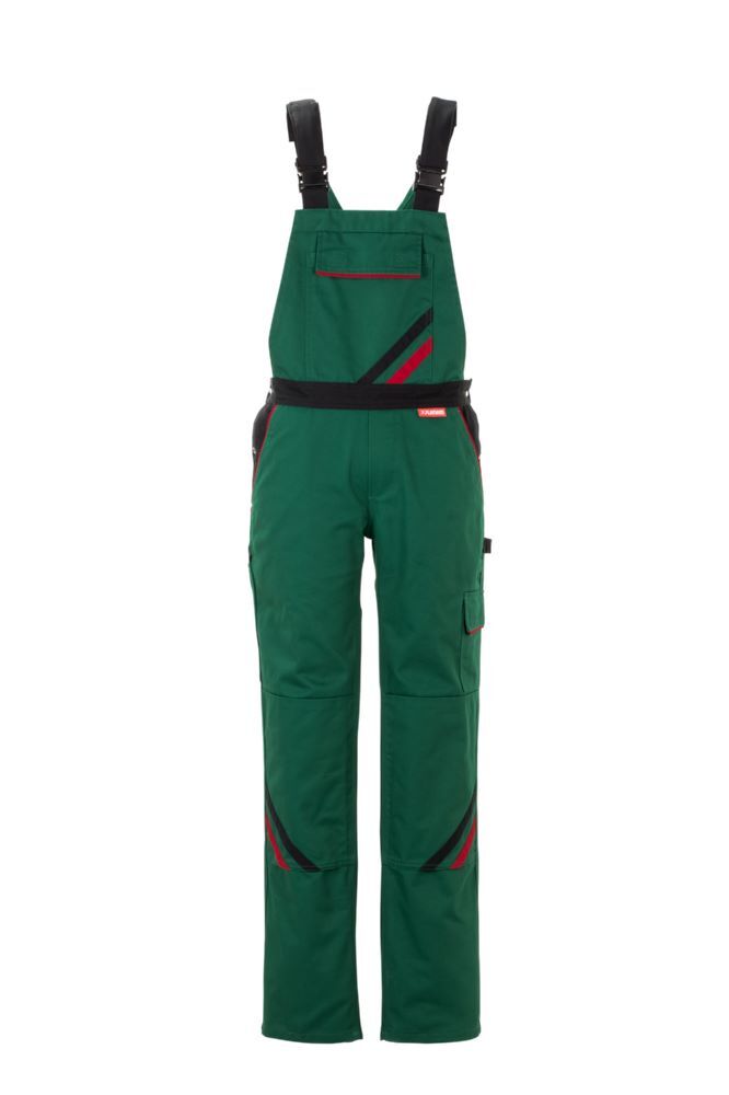 Planam Highline Damen Latzhose grün schwarz rot Größe 38 Produktbild Planam Highline Damen Latzhose grün schwarz rot Größe 38