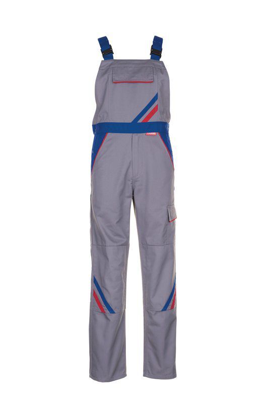 Planam Highline Latzhose zink kornblau rot Größe 50 Produktbild Planam Highline Latzhose zink kornblau rot Größe 50