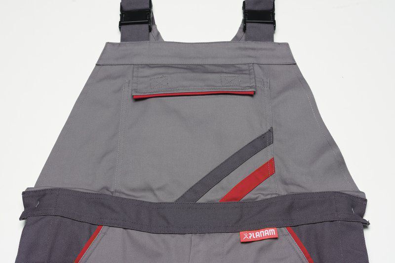 Planam Highline Latzhose rot schiefer schwarz Größe 66 Produktbild Planam Highline Latzhose rot schiefer schwarz Größe 66 bild 9