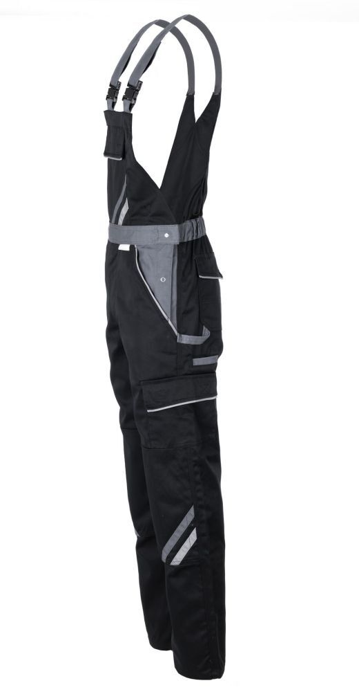Produktbild Planam Highline Latzhose Arbeitshose schwarz schiefer zink Größe 61 bild 5