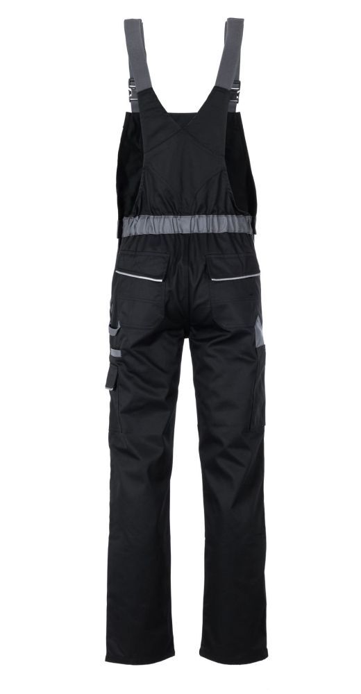 Planam Highline Latzhose Arbeitshose schwarz schiefer zink Größe 69 Produktbild Planam Highline Latzhose Arbeitshose schwarz schiefer zink Größe 69 bild 3