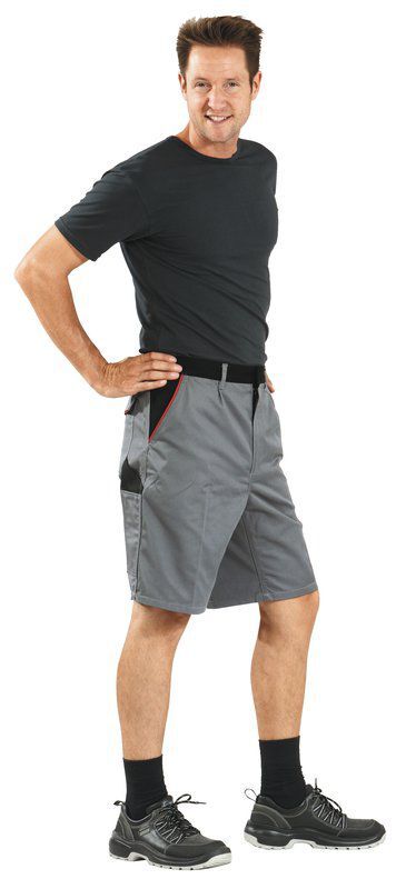 Planam Highline Shorts schiefer schwarz rot XL Produktbild Planam Highline Shorts schiefer schwarz rot XL bild 2
