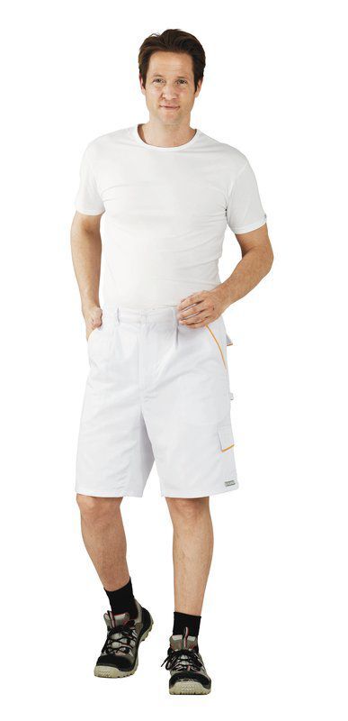 Planam Highline Shorts reinweiß einweiß gelb XS Planam Highline Shorts reinweiß einweiß gelb XS