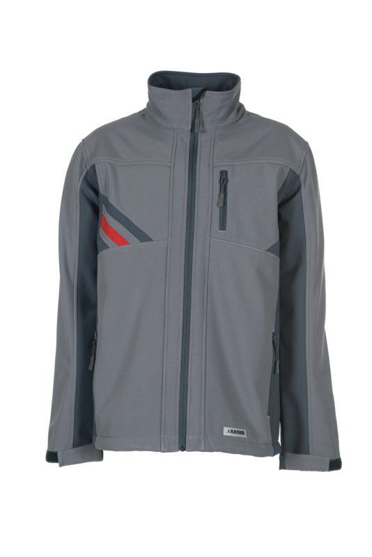 Planam Highline Softshelljacke Arbeitsjacke zink schiefer Größe XS Produktbild Planam Highline Softshelljacke Arbeitsjacke zink schiefer Größe XS