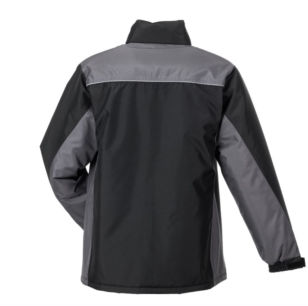 Planam Highline Winterjacke Arbeitsjacke schwarz schiefer zink Größe S Produktbild Planam Highline Winterjacke Arbeitsjacke schwarz schiefer zink Größe S bild 3