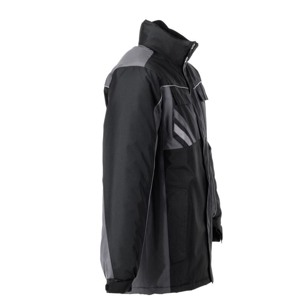 Planam Highline Winterjacke Arbeitsjacke schwarz schiefer zink Größe L Produktbild Planam Highline Winterjacke Arbeitsjacke schwarz schiefer zink Größe L bild 4