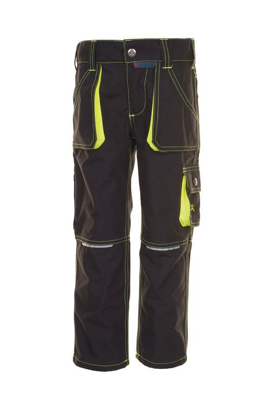 Planam Junior Bundhose anthrazit gelb Größe 98 104 Produktbild Planam Junior Bundhose anthrazit gelb Größe 98 104