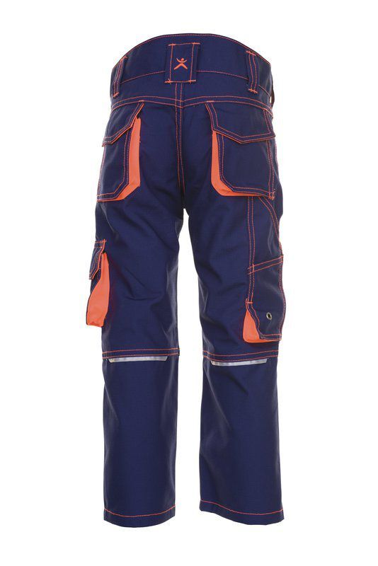 Planam Junior Bundhose marine orange Größe 122 128 Produktbild Planam Junior Bundhose marine orange Größe 122 128 bild 3