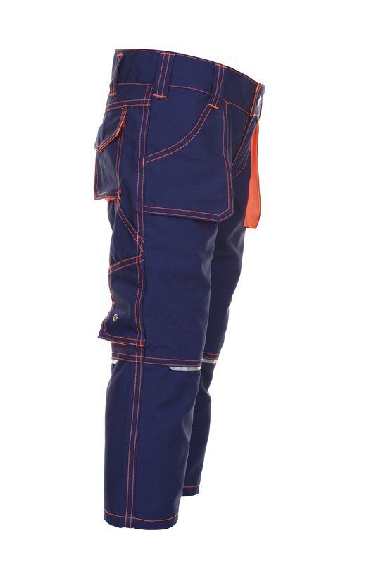 Planam Junior Bundhose marine orange Größe 122 128 Produktbild Planam Junior Bundhose marine orange Größe 122 128 bild 4