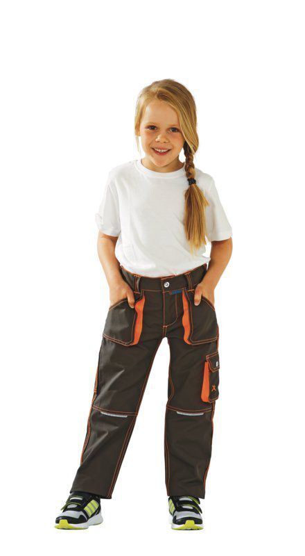 Planam Junior Bundhose oliv orange Größe 110 116 Planam Junior Bundhose oliv orange Größe 110 116
