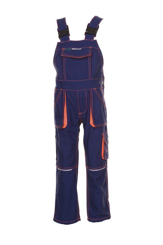 Planam Junior Latzhose marine orange Größe 110 116 Produktbild Planam Junior Latzhose marine orange Größe 110 116