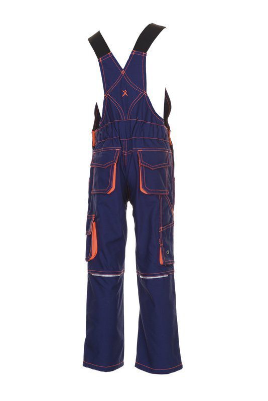 Planam Junior Latzhose marine orange Größe 110 116 Produktbild Planam Junior Latzhose marine orange Größe 110 116 bild 3