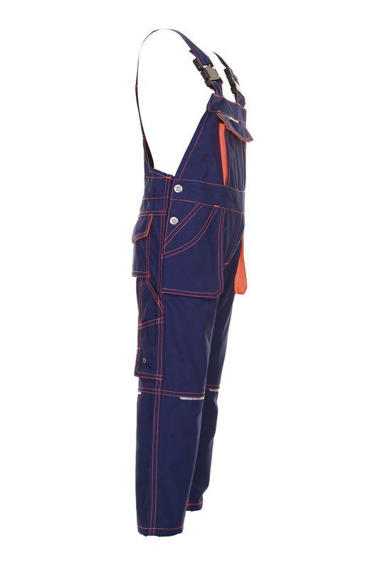 Planam Junior Latzhose marine orange Größe 110 116 Produktbild Planam Junior Latzhose marine orange Größe 110 116 bild 4