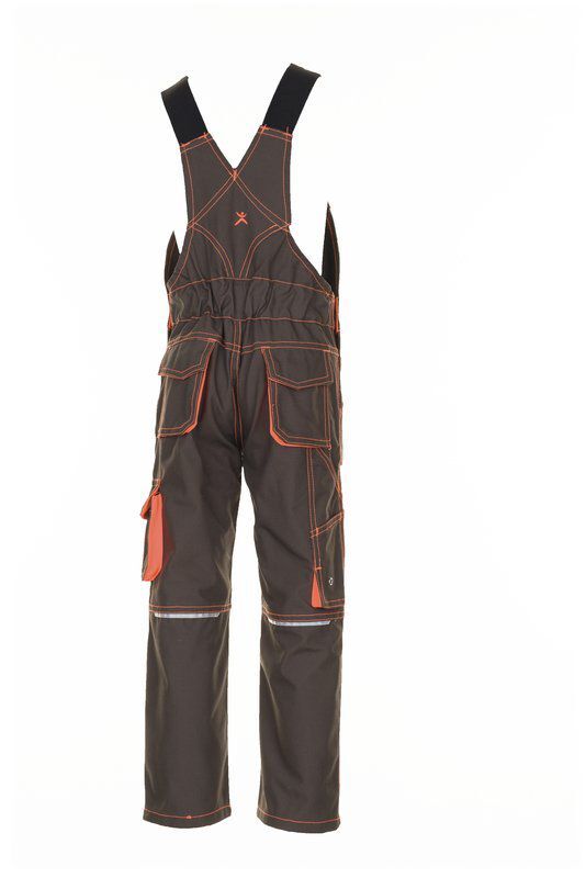 Planam Junior Latzhose oliv orange Größe 170 176 Planam Junior Latzhose oliv orange Größe 170 176