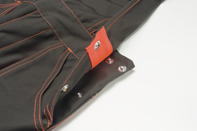 Planam Junior Latzhose oliv orange Größe 170 176 Planam Junior Latzhose oliv orange Größe 170 176