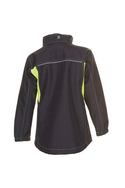 Planam Junior Softshelljacke anthrazit gelb Größe 146 152 Produktbild Planam Junior Softshelljacke anthrazit gelb Größe 146 152 bild 3