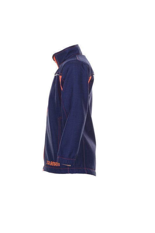Planam Junior Softshelljacke marine orange Größe 158 164 Produktbild Planam Junior Softshelljacke marine orange Größe 158 164 bild 5