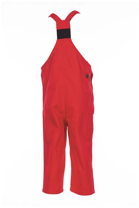 Planam Kinderlatzhose mittelrot kornblau Größe 110 116 Produktbild Planam Kinderlatzhose mittelrot kornblau Größe 110 116 bild 3