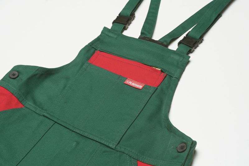 Planam Kinderlatzhose mittelrot kornblau Größe 110 116 Produktbild Planam Kinderlatzhose mittelrot kornblau Größe 110 116 bild 6