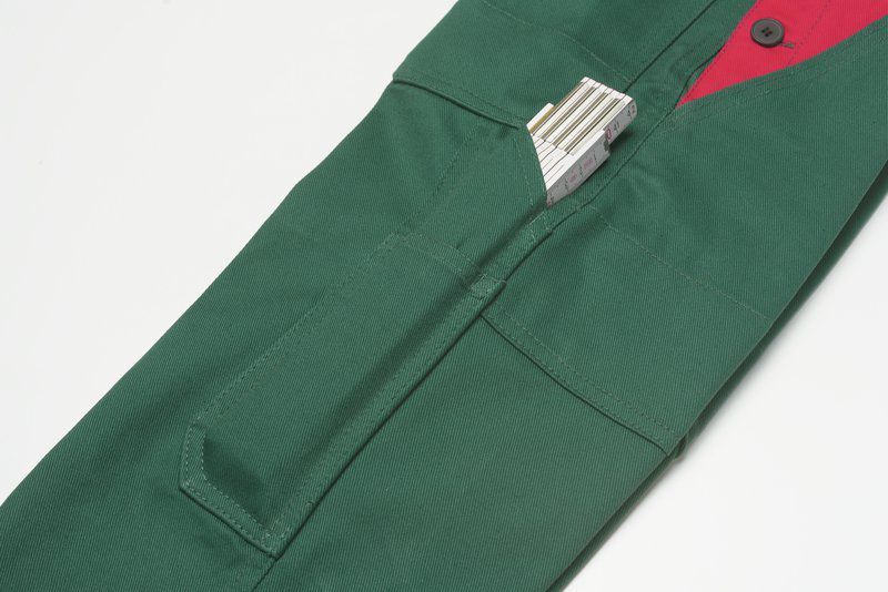 Planam Kinderlatzhose mittelgrün mittelrot Größe 86 92 Planam Kinderlatzhose mittelgrün mittelrot Größe 86 92