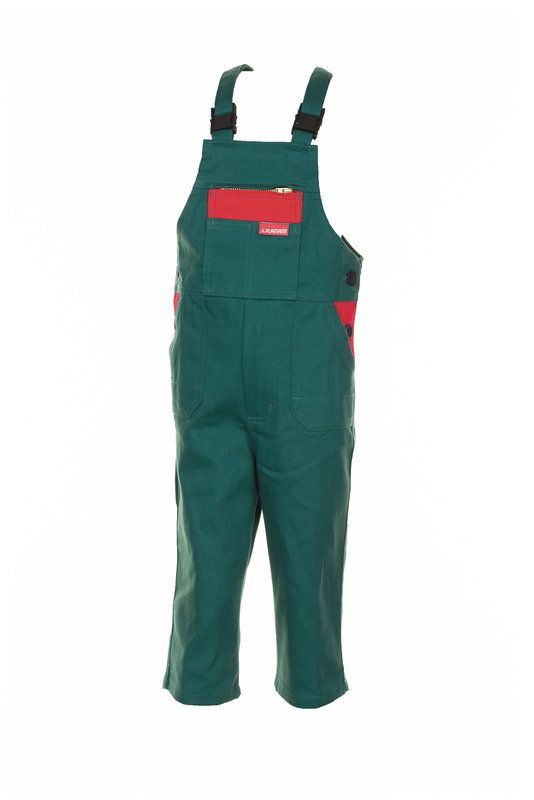 Planam Kinderlatzhose mittelgrün mittelrot Größe 146 152 Produktbild Planam Kinderlatzhose mittelgrün mittelrot Größe 146 152