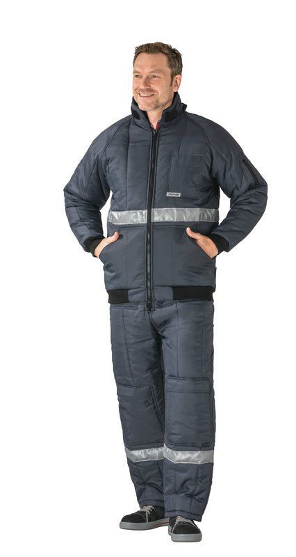 Planam Gefrierhaus Kühlhaus Blouson marine Innenfutter rot Größe XXL Produktbild Planam Gefrierhaus Kühlhaus Blouson marine Innenfutter rot Größe XXL bild 2