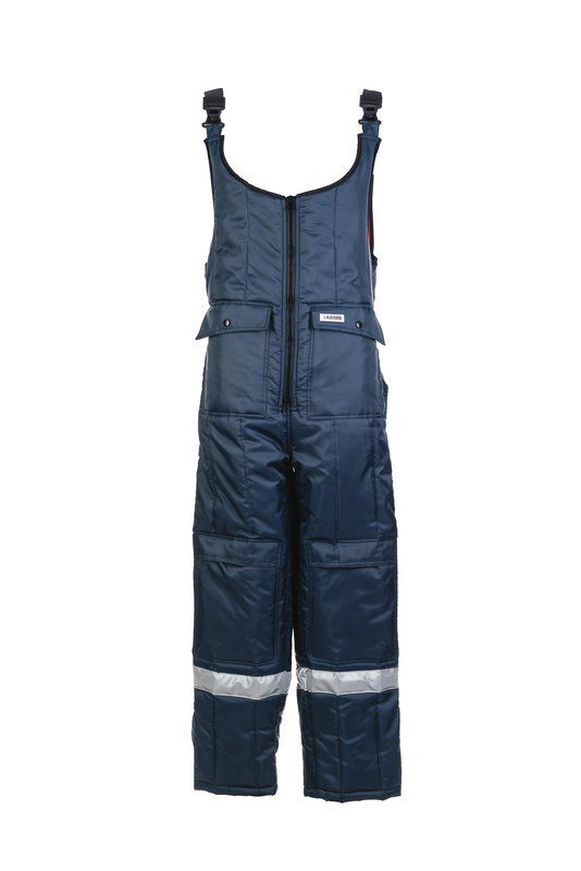 Planam Kühlhaus Gefrierhaus Latzhose marine Innenfutter rot Größe S Planam Kühlhaus Gefrierhaus Latzhose marine Innenfutter rot Größe S