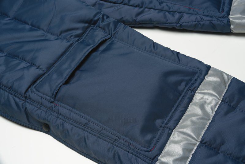 Planam Kühlhaus Gefrierhaus Latzhose marine Innenfutter rot Größe S Planam Kühlhaus Gefrierhaus Latzhose marine Innenfutter rot Größe S