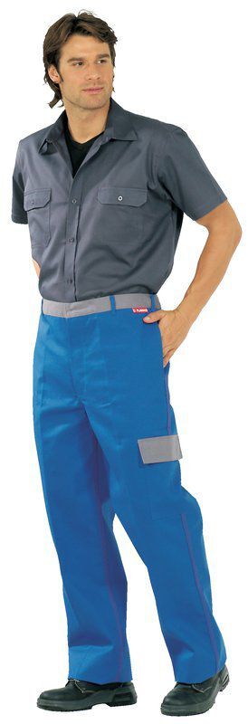 Planam Major Protect Bundhose kornblau grau Größe 54