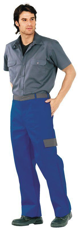Planam Major Protect Bundhose kornblau grau Größe 54