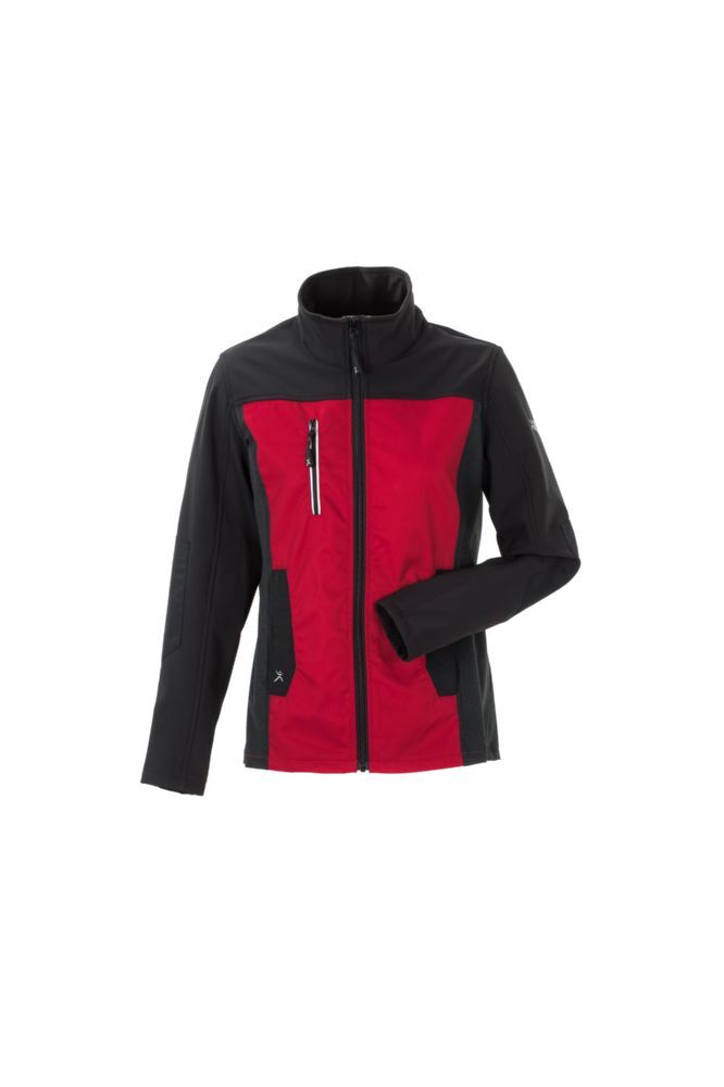 Planam Norit Damen Hybridjacke rot schwarz Größe 42 Produktbild Planam Norit Damen Hybridjacke rot schwarz Größe 42