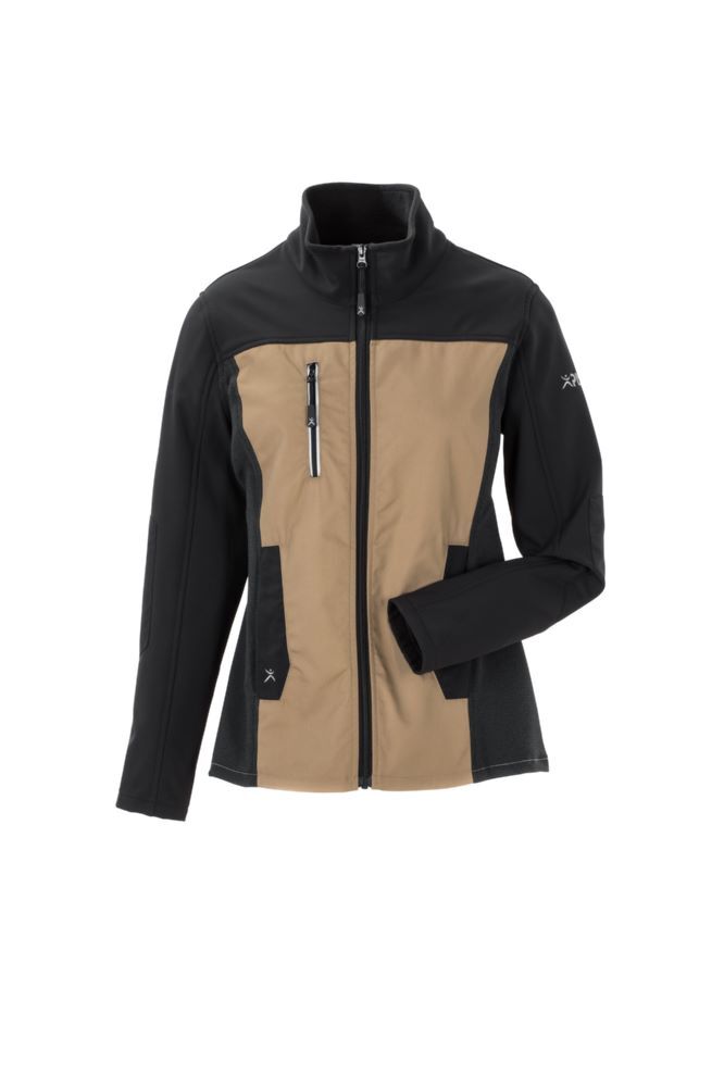 Planam Norit Damen Hybridjacke sand schwarz Größe 42 Produktbild Planam Norit Damen Hybridjacke sand schwarz Größe 42