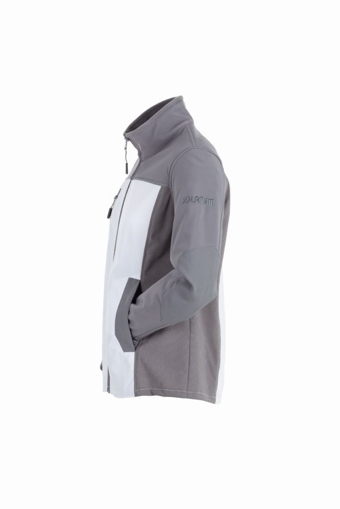 Planam Norit Damen elastische Hybridjacke in weiß zink Gr. 42 Planam Norit Damen elastische Hybridjacke in weiß zink Gr. 42