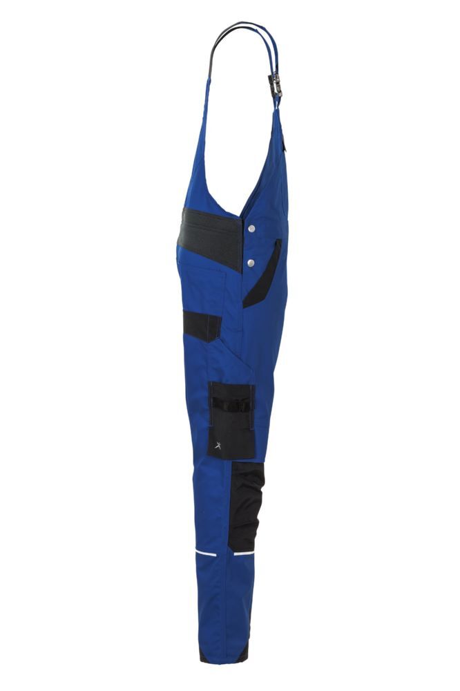 Planam Norit Damen Latzhose kornblau schwarz Größe 38